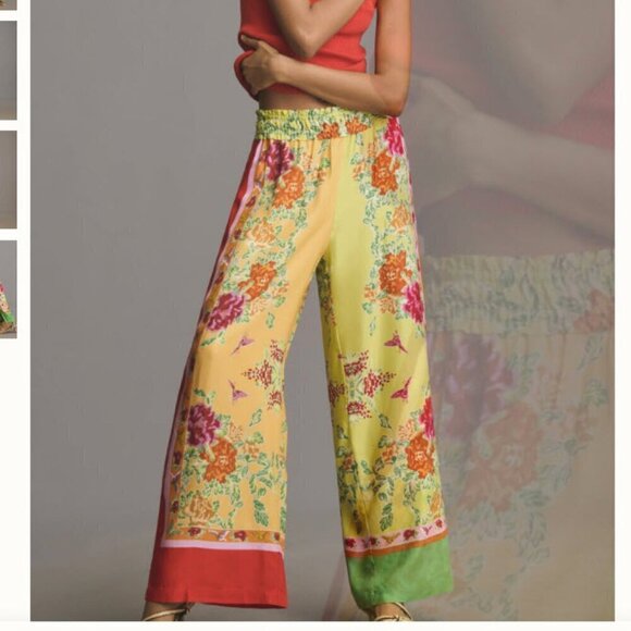 NEW Anthropologie Full-Length Pull-On Pants Viscose SMALL Exclusive to Japan - Picture 1 of 9